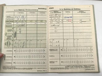 Heer, Wehrstammbuch eines Angehörigen zunächst Infanterie Ersatz Btl. 21 Fürth., danach weiter Infanterieeinheiten, Ab Oktober 1942 beim Wehrbezirkskommando Fürth.
