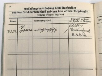 Heer, Wehrstammbuch eines Angehörigen zunächst Infanterie Ersatz Btl. 21 Fürth., danach weiter Infanterieeinheiten, Ab Oktober 1942 beim Wehrbezirkskommando Fürth.