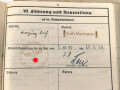 Heer, Wehrstammbuch eines Angehörigen zunächst Infanterie Ersatz Btl. 21 Fürth., danach weiter Infanterieeinheiten, Ab Oktober 1942 beim Wehrbezirkskommando Fürth.
