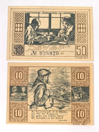 Birkenfeld, 2 Notgeldscheine