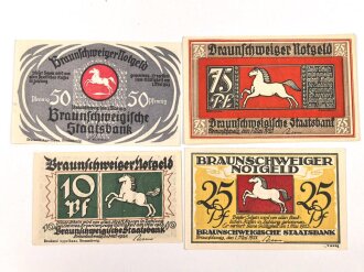 Braunschweig, 4 Notgeldscheine