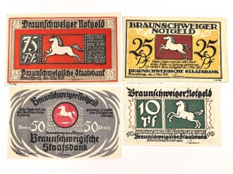 Braunschweig, 4 Notgeldscheine