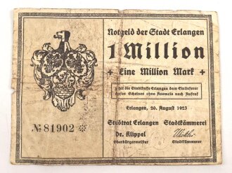 Erlangen,  Notgeldschein 1 Million