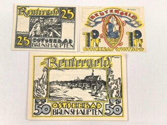 Ostseebad Wustrow, 3 Notgeldscheine