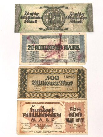 Kaiserslautern, 4 Notgeldscheine