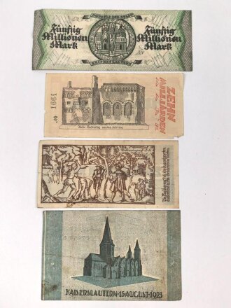 Kaiserslautern, 4 Notgeldscheine