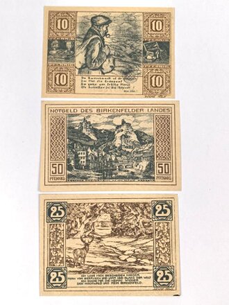 Birkenfeld, 3 Notgeldscheine