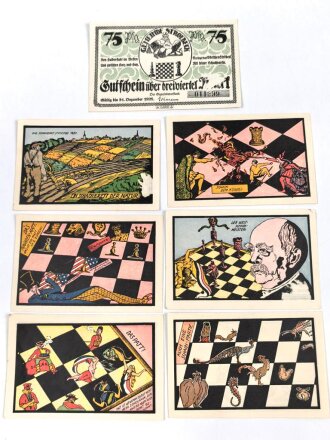 Gemeinde Stroebeck, 7 Notgeldscheine