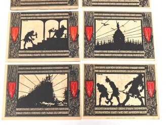 Detmold,  9 Notgeldscheine