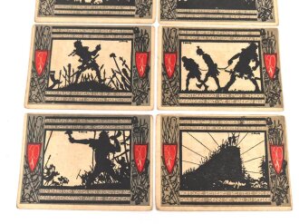 Detmold,  9 Notgeldscheine