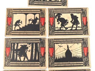 Detmold,  9 Notgeldscheine