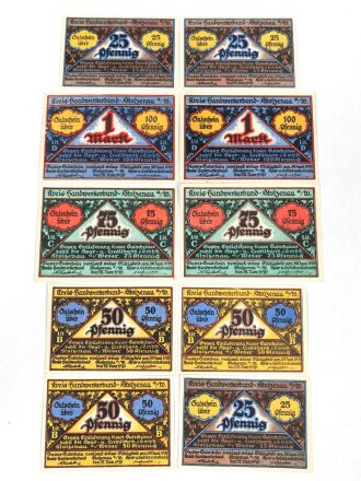 Stolzenau,  10 Notgeldscheine