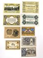 Stolzenau,  9 Notgeldscheine