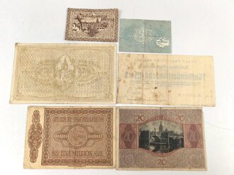 Frankfurt am Main,  6 Notgeldscheine