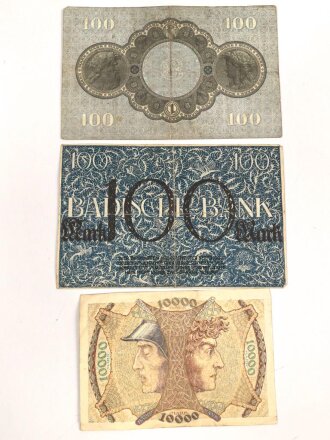 Mannheim,  3 Notgeldscheine