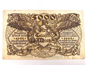 Mannheim,  Notgeldschein 5000 Mark