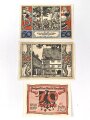 Arnstadt,  3 Notgeldscheine