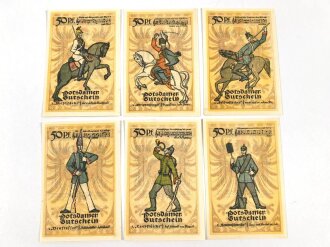 Potsdam,  6 Notgeldscheine