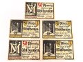 Mühlhausen, 5 Notgeldscheine