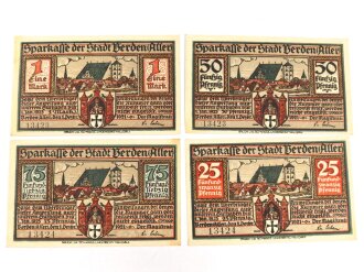 Verden, 4 Notgeldscheine