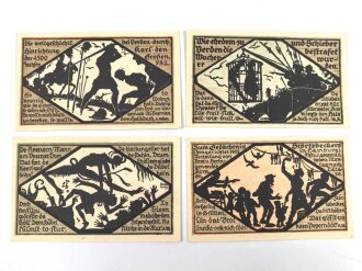 Verden, 4 Notgeldscheine