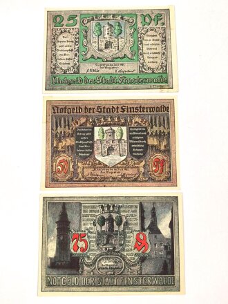 Finsterwalde,  3 Notgeldscheine