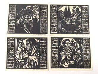 Erfurt,  4 Notgeldscheine