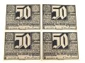 Erfurt,  4 Notgeldscheine