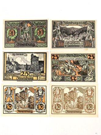 Ilsenburg,  6 Notgeldscheine