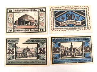 Breslau, 4 Notgeldscheine
