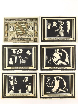 Auerbach Vogtland, 5 Notgeldscheine
