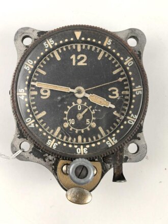 Luftwaffe Borduhr Bo-UK1, Junghans Werk, läuft einwandfrei. Die Uhrwerksabdeckung lose innliegend