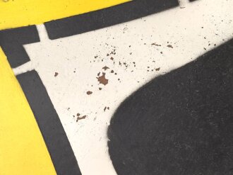 Luftwaffe,  Emblem Jagdgeschwader 53 " Pik AS" Neuzeitliche Anfertigung auf Leichtmetallplatte. 50 x 53cm