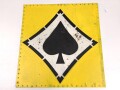 Luftwaffe,  Emblem Jagdgeschwader 53 " Pik AS" Neuzeitliche Anfertigung auf Leichtmetallplatte. 50 x 53cm