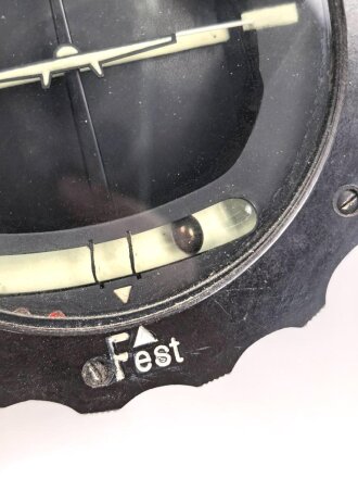 Luftwaffe , Wendehorizont Fl 22415-1. Späte Fertigung, unter anderem Verbaut in FW190, Bf109. Funktion nicht geprüft