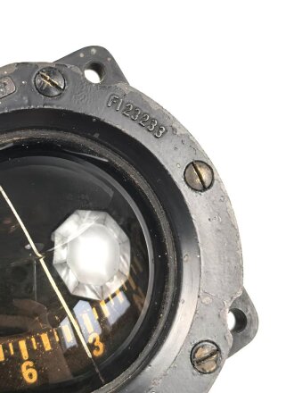 Luftwaffe, Führerkompass FK 38, Fl 23233, Hersteller Ludolph, Funktion nicht geprüft, Fertigung ab 1944 für He 162 und He 219. Funktion nicht geprüft