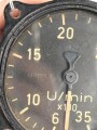 Luftwaffe, Nah-Drehzahlmesser Fl 20222-3, Funktion nicht geprüft.Eingebaut in: z.B. Messerschmitt Bf 109, Focke-Wulf FW 19