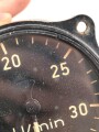 Luftwaffe, Nah-Drehzahlmesser Fl 20222-3, Funktion nicht geprüft.Eingebaut in: z.B. Messerschmitt Bf 109, Focke-Wulf FW 19
