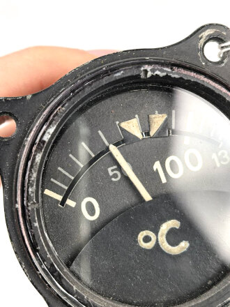 Luftwaffe, elektrischer Temperaturanzeiger Fl 20342, verbaut in Bf 109 und FW 190. Funktion nicht geprüft