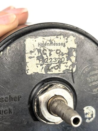 Luftwaffe Fein- Grob Höhenmesser Fl 22320, Funktion nicht geprüft