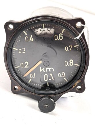 Luftwaffe Fein- Grob Höhenmesser Fl 22320, Funktion nicht geprüft