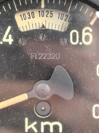 Luftwaffe Fein- Grob Höhenmesser Fl 22320, Funktion nicht geprüft