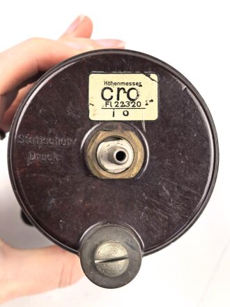Luftwaffe Fein- Grob Höhenmesser Fl 22320, Funktion nicht geprüft