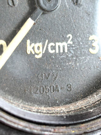 Luftwaffe,  Fl 20504-3 Druckmesser Triebwerksüberwachung Bf109,  Funktion nicht geprüft