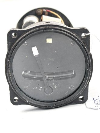 Luftwaffe, elektrischer Wendezeiger Fl 22412, Gehäuseabdeckung fehlt Libelle und Zeiger ergänzt, Ebenso das Glas und die Verschraubung dessen, Funktion nicht geprüft