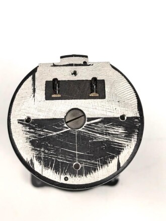 Luftwaffe, elektrischer Wendezeiger Fl 22412, Gehäuseabdeckung fehlt Libelle und Zeiger ergänzt, Ebenso das Glas und die Verschraubung dessen, Funktion nicht geprüft