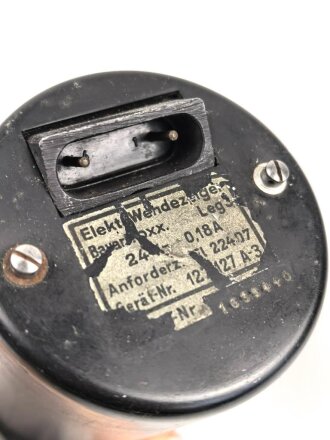 Luftwaffe, elektrischer Wendezeiger Fl 22407, verbaut in He 162 , Funktion nicht geprüft