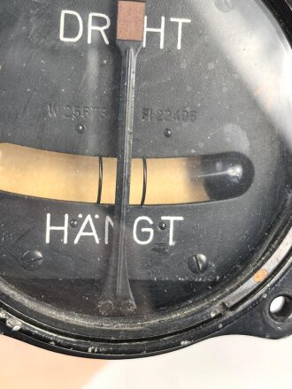 Luftwaffe, elektrischer Wendezeiger Fl 22406, verbaut in Ar 196, Funktion nicht geprüft
