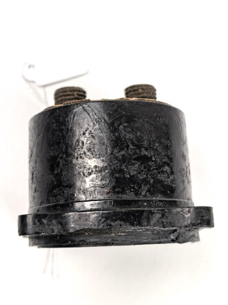 Luftwaffe, zweifach Druckanzeiger Fl 20512-2, verbaut in Bf109, Gehäusefront repariert / gespachtelt, Glasring neuzeitlich ?Funktion nicht geprüft