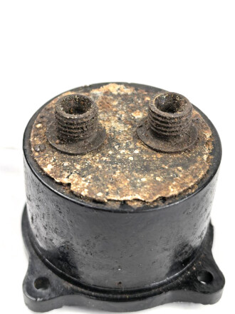 Luftwaffe, zweifach Druckanzeiger Fl 20512-2, verbaut in Bf109, Gehäusefront repariert / gespachtelt, Glasring neuzeitlich ?Funktion nicht geprüft